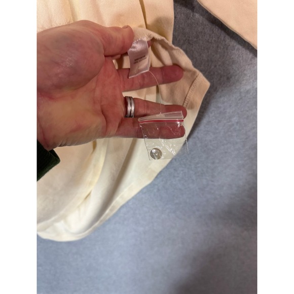 Serengeti Henley Shirt 3/4 Sleeve Pleated Casual Top Beige Women's 2X - Picture 4 of 10